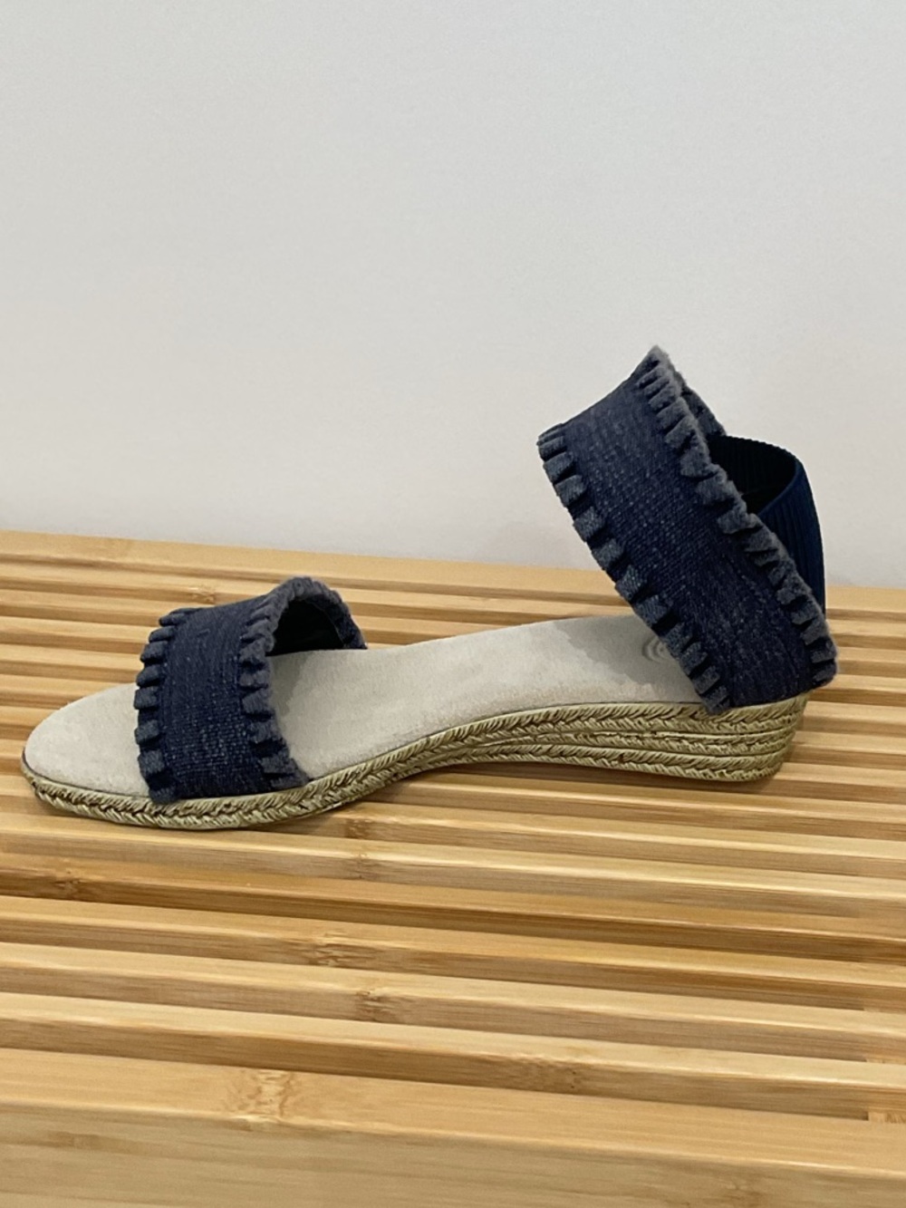 Charleston Shoe Co. 
Janie - Denim Ruffle